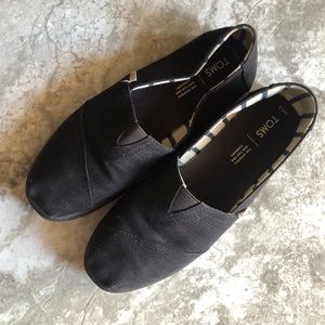 TOMS CUPSOLE ALPARGATAS | BLACK | 8.5 WOMENS